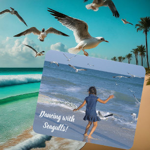 Tapis De Souris Danser avec des mouettes