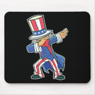 Tapis De Souris Danser Dansant Dabbing Oncle Sam 4 juillet Garçons