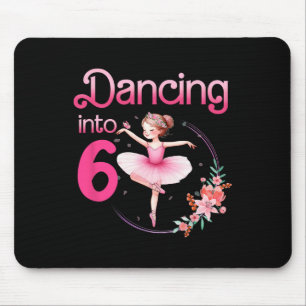 Tapis De Souris Danser en 6 Ballerina 6e anniversaire Ballet de fê