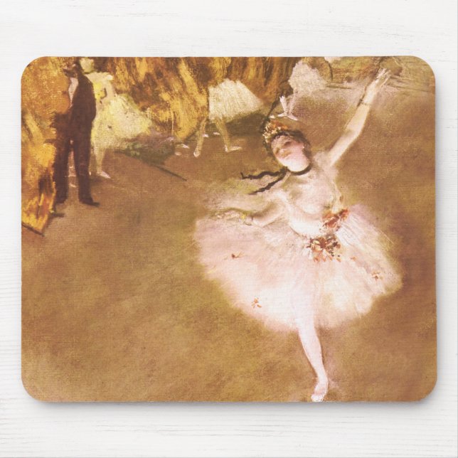 Tapis De Souris Danseur de ballet Diplôme de la peinture étoile (Devant)