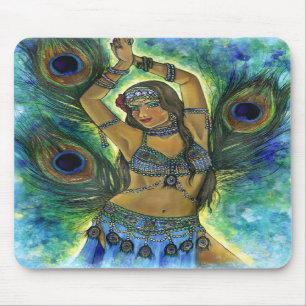 Tapis De Souris Danseur Mousepad de paon