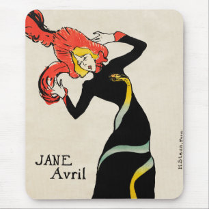 Tapis De Souris Danseuse Art nouveau Jane Avril par Toulouse Lautr