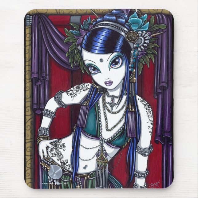 Tapis De Souris Danseuse du ventre tribale Mousepad de fusion de (Devant)