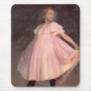 Tapis De Souris Danseuse en robe rose