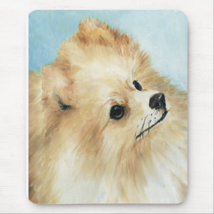 Tapis de souris d'art de chien d'étude de tête d