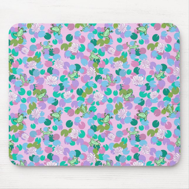 Tapis de souris d'art de la grenouille avec arrièr (Devant)