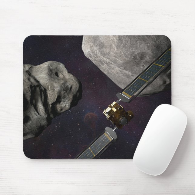 Tapis De Souris Dart Spacecraft Et Le Liciacube Avant Impact (Avec souris)