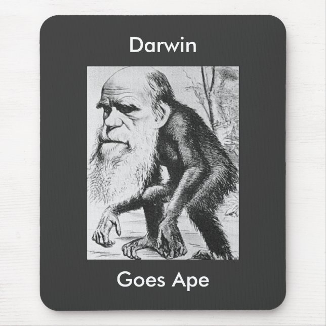 Tapis De Souris Darwin Goes Ape Mousepad (Devant)