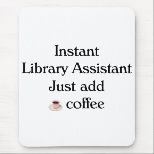 Tapis de souris d'assistant de bibliothèque