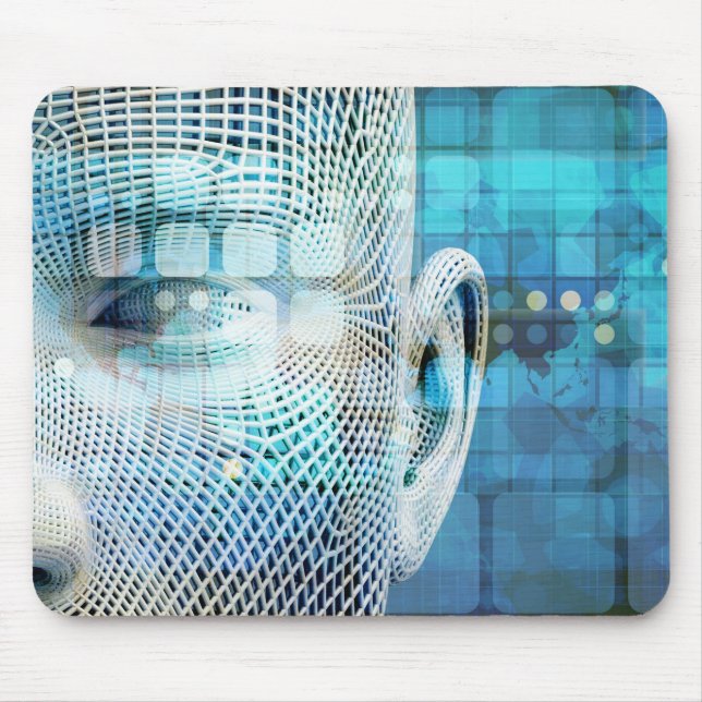 Tapis De Souris Data Science Machine Learning avec le cerveau (Devant)
