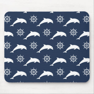Tapis De Souris Dauphins sur le motif de défilé