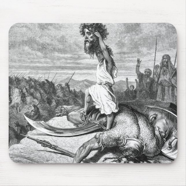 Tapis De Souris David Slay Goliath De Gustave Dore 1886 (Devant)