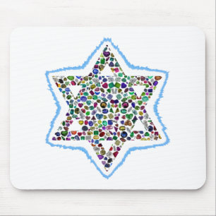 Tapis De Souris David Star made with Gemstones