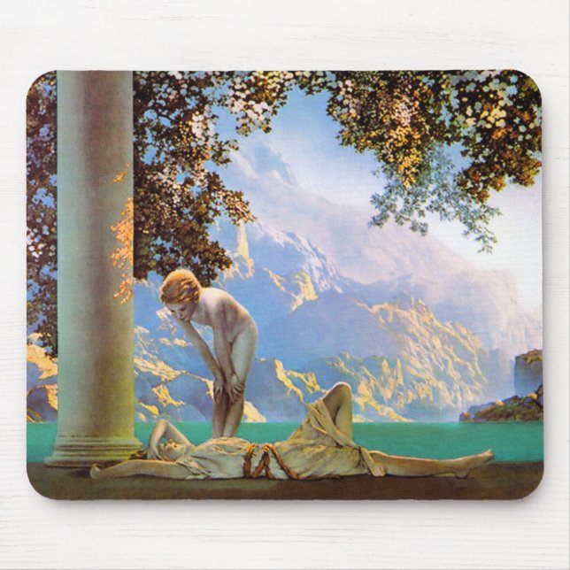 Tapis De Souris Daybreak - par Maxfield Parrish (Devant)