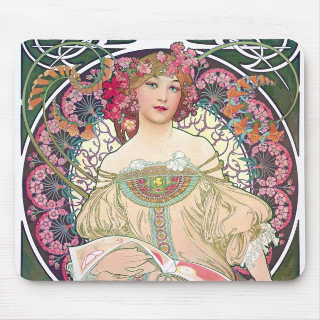 Tapis De Souris Daydream (printemps), Mucha (Devant)