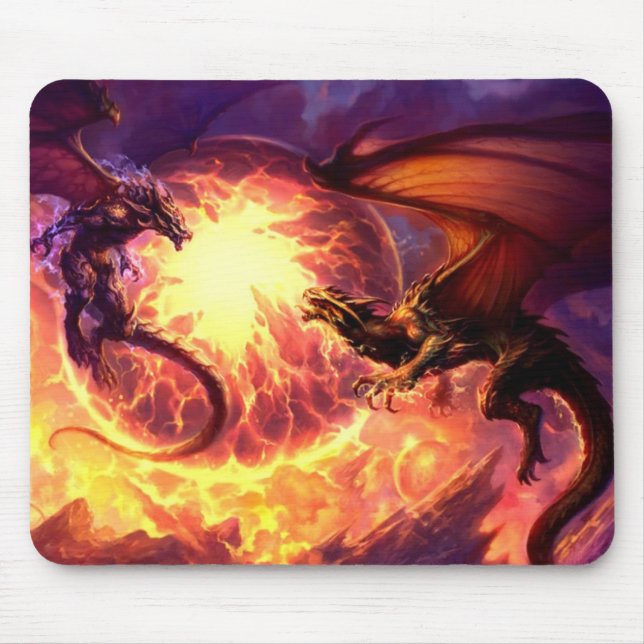 Tapis de souris de bataille de dragons (Devant)