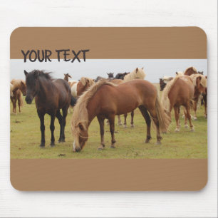Tapis De Souris De beaux chevaux bruns