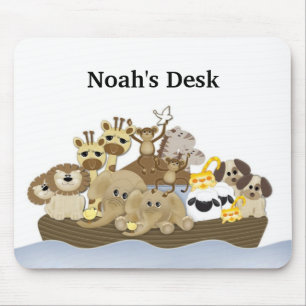 Tapis de souris de bureau de l'arche de Noé