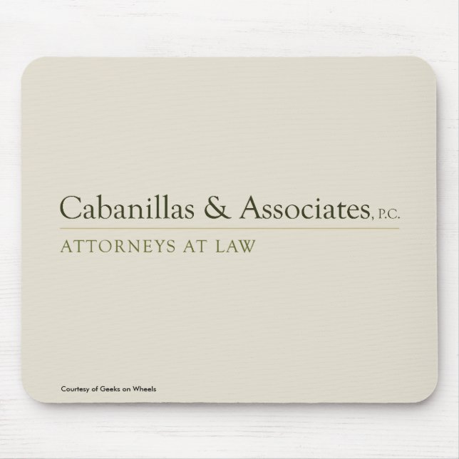 Tapis de souris de Cabanillas et d'associés (Devant)