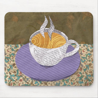 tapis de souris de café de matin