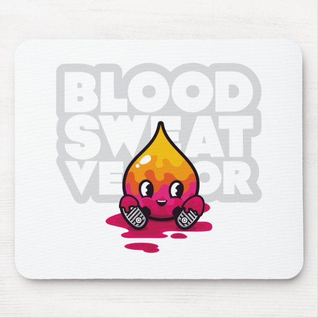 Tapis de souris de caractère de baisse de BSV (Devant)