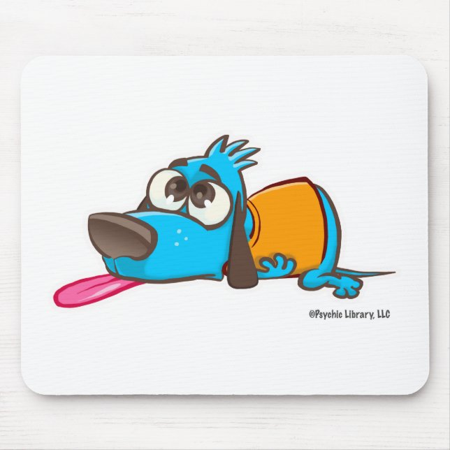 Tapis de souris de chienchien de Pooped (Devant)