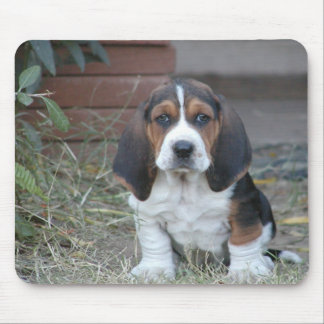 Tapis de souris de chiot de basset