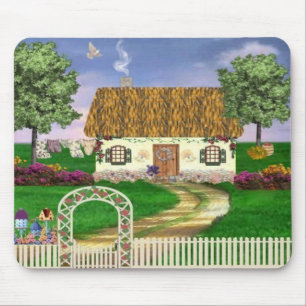 Tapis de souris de cottage de pays