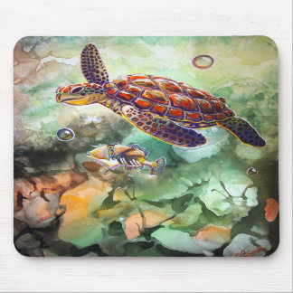 Tapis de souris de déclencheur de tortue de mer