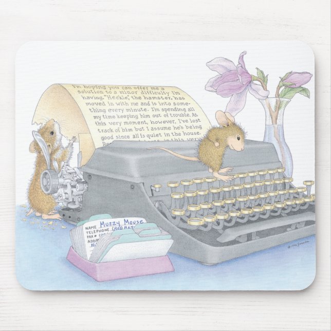 Tapis de souris de Designs® de Maison-Souris (Devant)