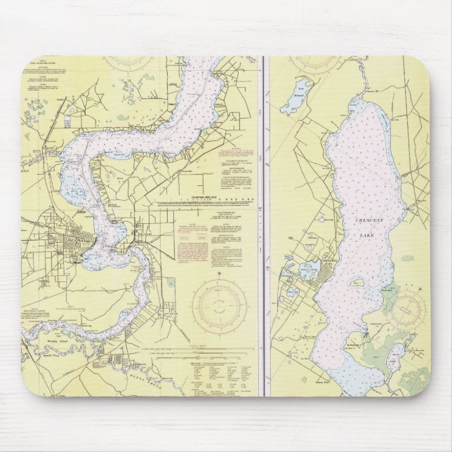Tapis de souris de diagramme de FL de la rivière (Devant)