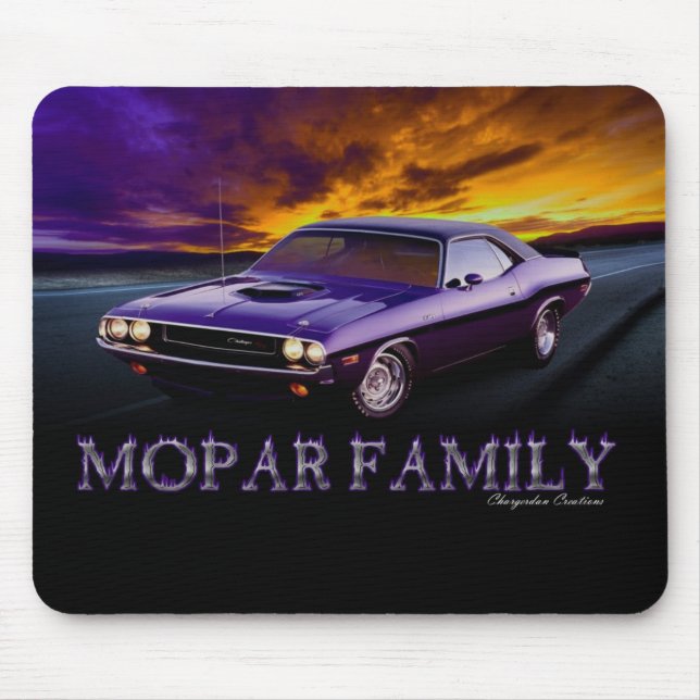 TAPIS DE SOURIS DE FAMILLE DE MOPAR (Devant)