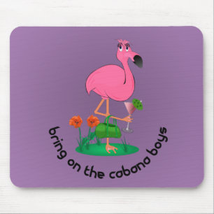 Tapis de souris de Flamant rose