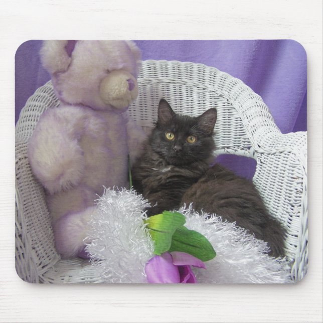 tapis de souris de fleur de dame (Devant)