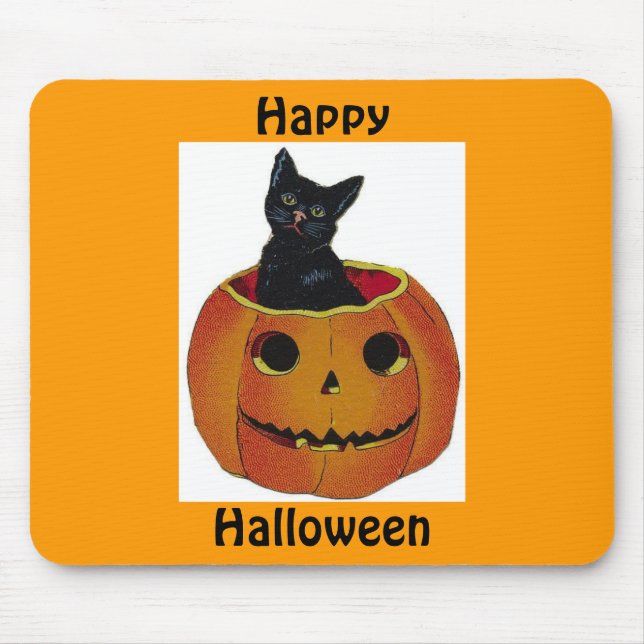 Tapis de souris de Halloween Kitty (Devant)
