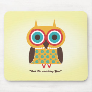 tapis de souris de hibou