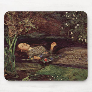 Tapis de souris de John Everett Millais Ophélie
