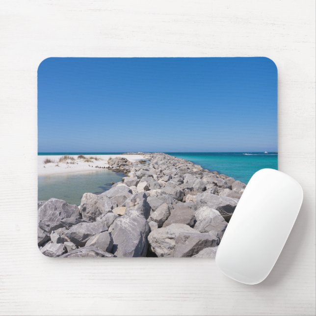 Tapis de souris de la jetée du milieu de Shell Isl (Avec souris)