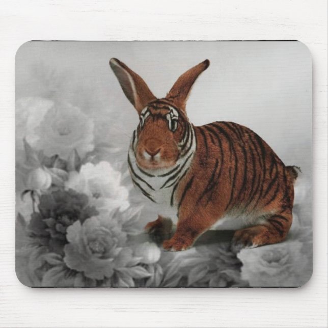 Tapis de souris de lapin de tigre (Devant)