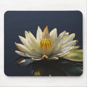Tapis de souris de l'eau blanche lilly -