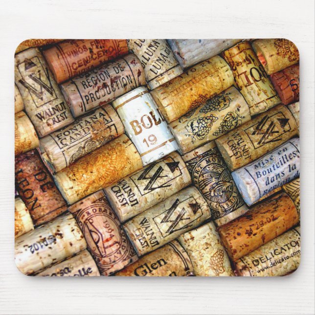 Tapis de souris de liège de vin (Devant)