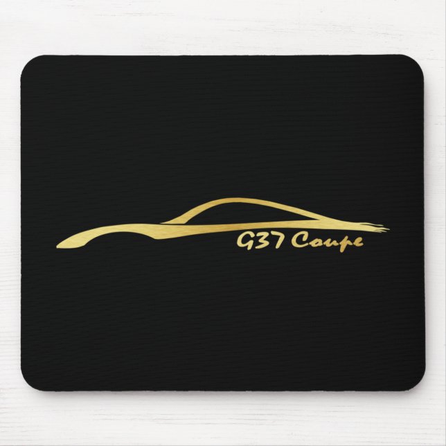 Tapis de souris de logo d'or d'Infiniti G37 (Devant)