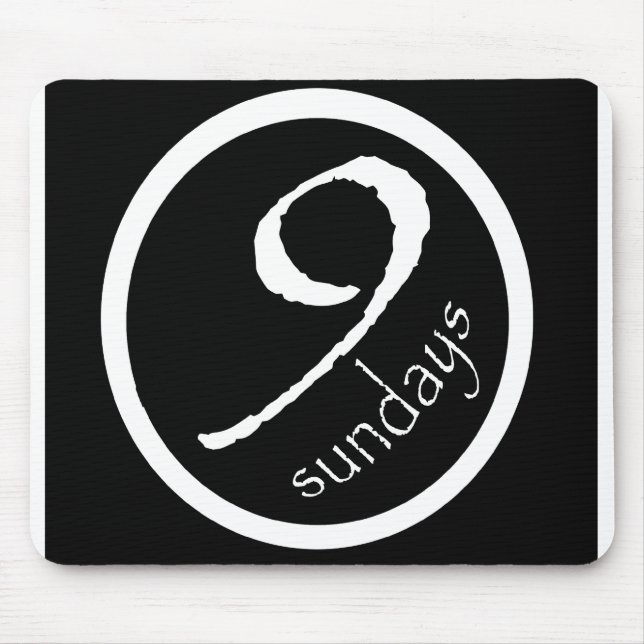 tapis de souris de logo du cercle 9sundays (Devant)