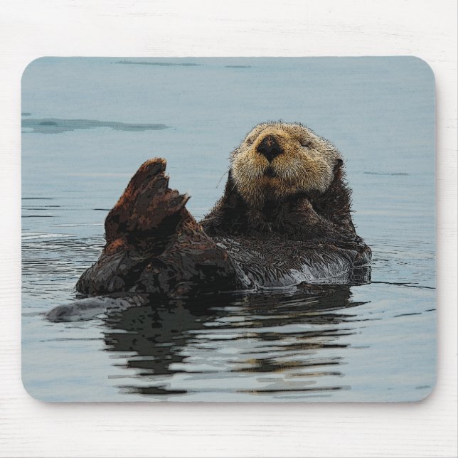Tapis de souris de loutre de mer (Devant)