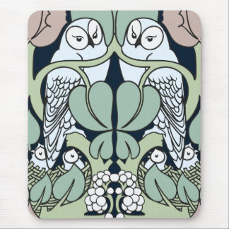 Tapis de souris de motif de nid de hibou de