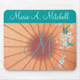 Tapis De Souris ~ de Mousepad floral : : Monogramme