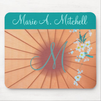 Tapis De Souris ~ de Mousepad floral : : Monogramme