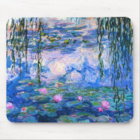 Tapis de souris de nénuphars de Monet