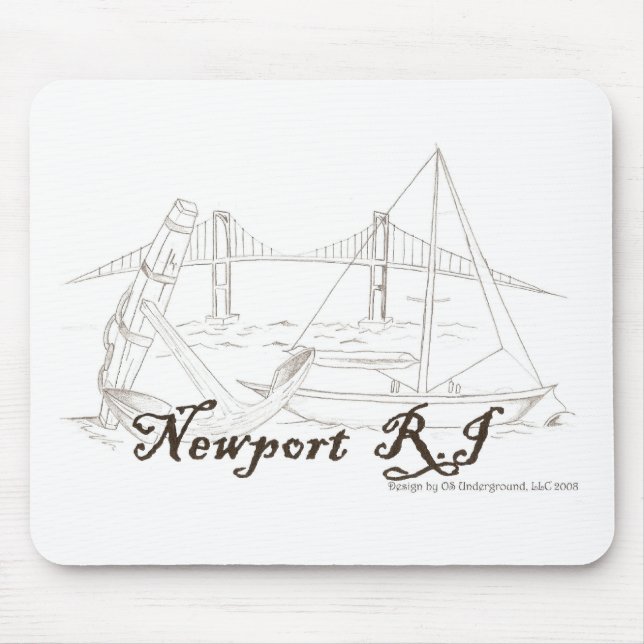 Tapis de souris de Newport RI (Devant)