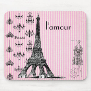 tapis de souris de Paris de l'amour, tapis de